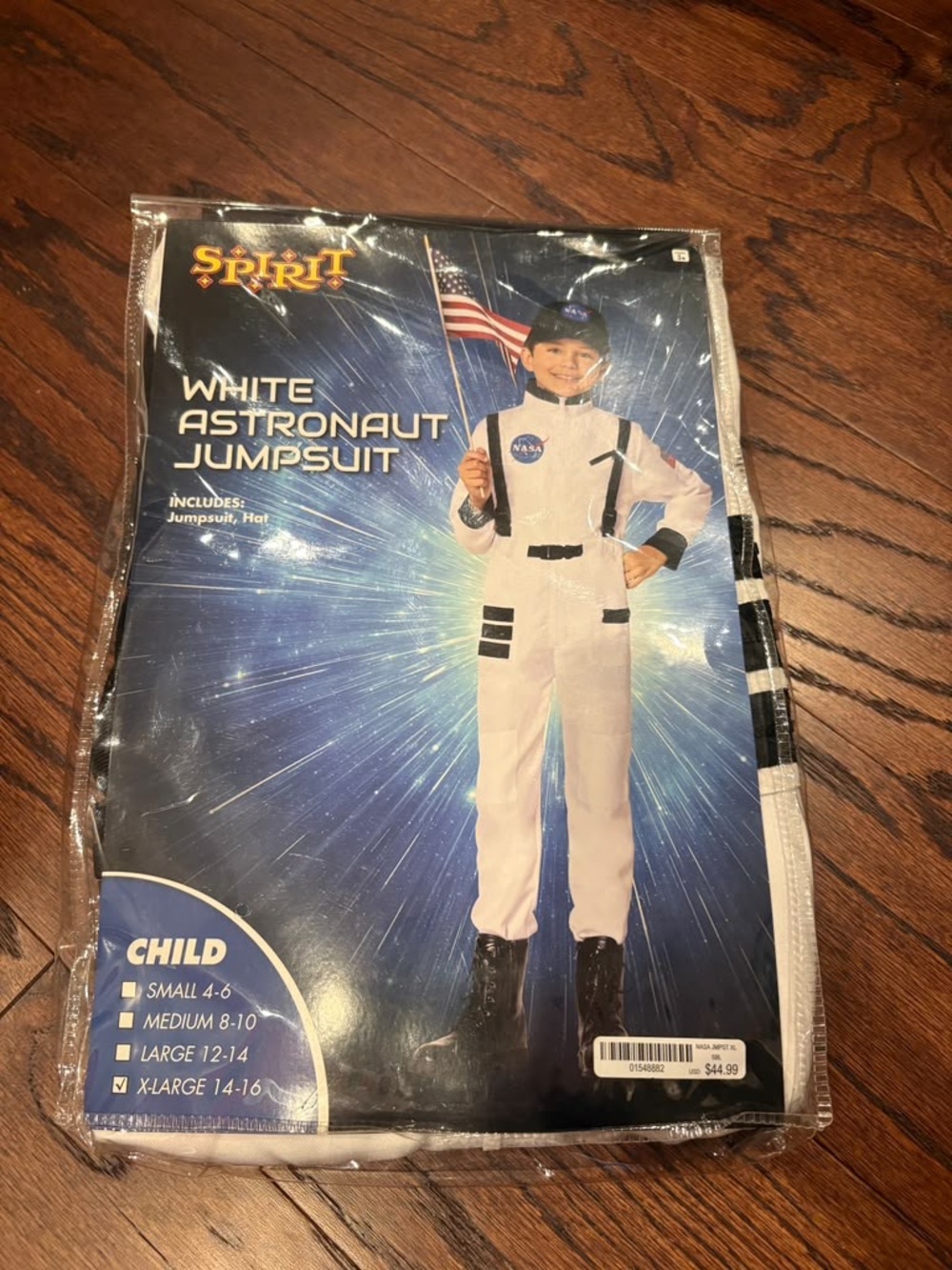 Spirit White and Black Astronaut Jumpsuit Costume